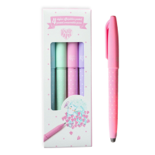 DJECO : Lovely Paper Radírozható tollkészlet - 4 pasztell színű - 4 Pastel erasable pens kreatív és készségfejlesztő
