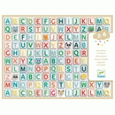 DJECO Matricák - Betűk - Alphabet stickers DJECO kreatív és készségfejlesztő