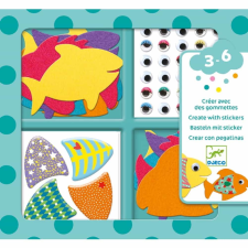 DJECO Matricázó képkészítés - Halacskák - I love fishes kreatív és készségfejlesztő