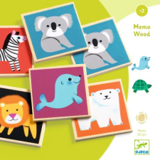 DJECO Memória játék - Emlékező - Memo Wood - Djeco memóriajáték
