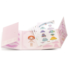 DJECO Miss Lilyruby áthelyezhető matricakészlet, Djeco kreatív és készségfejlesztő