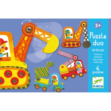 DJECO Mobil puzzle duó Vehicles, Djeco puzzle, kirakós