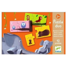 DJECO Mom And Baby - Mama És Bébije Párosító Puzzle (145689) puzzle, kirakós