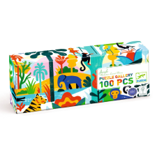 DJECO Művész puzzle - Dzsungel, 100 db-os - Jungle puzzle, kirakós