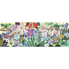 Djeco Művész puzzle - Szivárványos tigrisek, 1000 db-os - Rainbow Tigers puzzle, kirakós