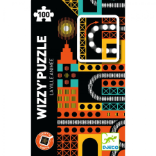 Djeco Optikai puzzle - Városi nyüzsgés, 100 db-os - The lively city játékfigura