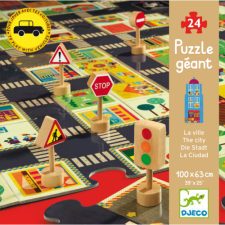 DJECO Óriás puzzle - A város - The city - DJECO puzzle, kirakós