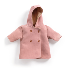 Djeco: Pomea Játékbaba ruha - Kapucnis kabát - Hooded coat babakabát, overál, bundazsák