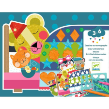 DJECO Színezés sablonokkal - Rendezetten vidám - Neat but fun kreatív és készségfejlesztő