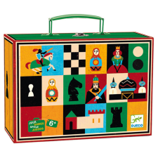  Djeco Társasjáték klasszikus - Sakk, Kínai sakk és Dáma - Chess+Checkers társasjáték