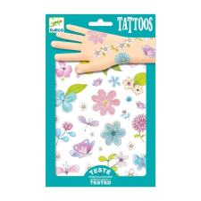 DJECO Tattoos, Fair flowers of the field - Tetováló matricák, Mezei virágok kreatív és készségfejlesztő