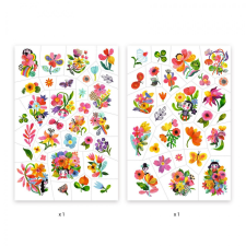  Djeco Tetováló matricák - Virág akvarell - Aqua flor kreatív és készségfejlesztő