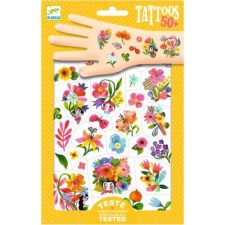 DJECO Tetováló matricák - Virág akvarell - Aqua flor - Djeco kreatív és készségfejlesztő