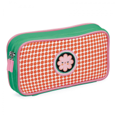 DJECO Tolltartó két rekesszel sok zsebbel - Virág - Fleur stationery kits tolltartó