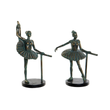 DKD Home Decor Dekoratív Figura DKD Home Decor Balett Táncos Gyanta (2 pcs) (15 x 11 x 22 cm) dekoráció