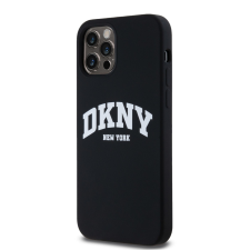 DKNY Apple iPhone 12/12 Pro DKNY DKHMP12MSNYACH Liquid Silicon MagSafe Hátlap - Fekete tok és táska