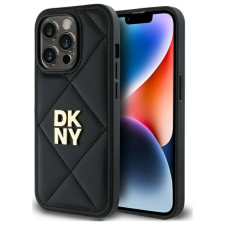 DKNY DKHCP14LPQDSLK Quilted Stack Logo tok iPhone 14 Pro - fekete tok és táska