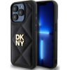 DKNY DKHCP15LPQDSLK Quilted Stack Logo Tok iPhone 15 Pro - Fekete (DKHCP15LPQDSLK)