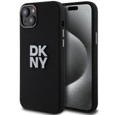 DKNY DKHCP15SSMCBSK Liquid Silicone Metal Logo tok iPhone 15 / 14 / 13 - fekete tok és táska