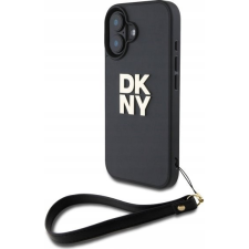 DKNY DKHCP16SPBSWSK Wrist Strap Stock Logo Keménytok iPhone 16 - Fekete (DKHCP16SPBSWSK) tok és táska