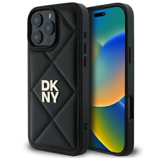 DKNY DKHCP16XPQDSLK Quilted Stack Logo tok iPhone 16 Pro Max - fekete tok és táska
