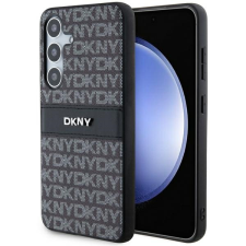 DKNY DKHCS24SPRTHSLK Leather Mono Stripe & Metal Logo tok Samsung Galaxy S24 - fekete tok és táska