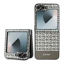DKNY DKHCZF6PSOSPW Repeat Pattern Bottom Stripe tok Samsung Galaxy Z Flip6 F741 - barna tok és táska