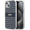 DKNY DKHMP14SHRHSEK IML Mono &amp; Stripe MagSafe-kompatibilis tok iPhone 14 / 15 / 13 - fekete