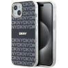 DKNY DKHMP15SHRHSEK IML Mono &amp; Stripe MagSafe-kompatibilis tok iPhone 15 / 14 / 13 - fekete
