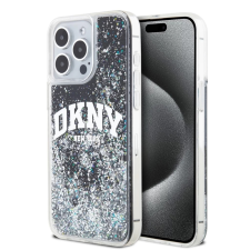 DKNY DKNY Liquid Glitter Arch Logo tok iPhone 13 Pro Max készülékhez fekete tok és táska