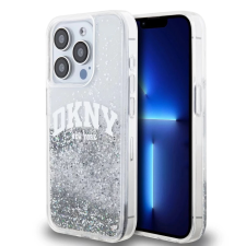 DKNY DKNY Liquid Glitter Arch Logo tok iPhone 14 Pro készülékhez átlátszó tok és táska
