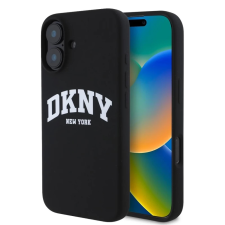 DKNY DKNY Liquid Silicone Arch Logo MagSafe tok iPhone 16 készülékhez fekete tok és táska