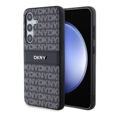 DKNY DKNY PC/TPU Repeat Pattern Tonal Stripe tok Samsung S24 készülékhez fekete tok és táska