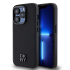 DKNY DKNY PU Leather Stack Logo Magsafe tok iPhone 15 Pro Max készülékhez fekete
