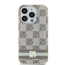DKNY iPhone 11 / XR MagSafe Kockás IML mintázat Műanyag Telefon tok - Bézs (DKHMN61HCPTSE) tok és táska