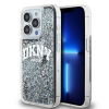 DKNY iPhone 13 / 13 Pro Arch LOGO Glitter műanyag Telefon tok - Fekete (DKHCP13LLBNAEK)