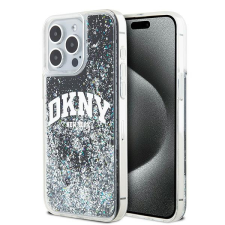 DKNY iPhone 13 Pro Max Arch LOGO Glitter műanyag Telefon tok - Fekete (DKHCP13XLBNAEK) tok és táska