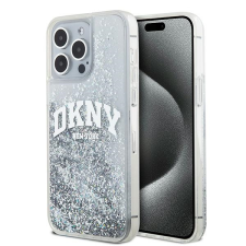 DKNY iPhone 15 Pro Arch LOGO Glitter műanyag Telefon tok - Fehér (DKHCP15LLBNAET) tok és táska