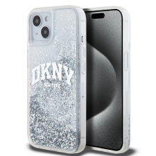 DKNY Liquid Glitter Arch Logo tok iPhone 15 készülékhez átlátszó tok és táska