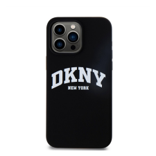DKNY Liquid Silicone Arch Logo iPhone 14 Pro Magsafe hátlap tok, fekete tok és táska