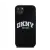 DKNY Liquid Silicone Arch Logo iPhone 15 Plus MagSafe hátlap tok, fekete