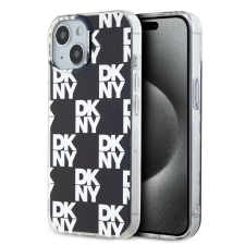 DKNY PC/TPU Checkered Pattern tok iPhone 15 készülékhez fekete (900942) tok és táska