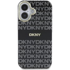 DKNY PC/TPU Repeat Pattern Tonal Stripe Magsafe iPhone 16 Black tok (DKHMP16SHRHSEK) tok és táska