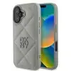DKNY PU Leather Quilted Stack Logo iPhone 16 Plus tok, szürke