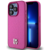 DKNY Repeat Pattern Stack Logo iPhone 15 Pro Max rózsaszín PU bőr Magsafe tok