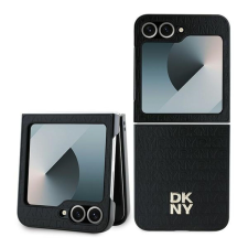  DKNY Repeat Pattern Stack logós tok Samsung Galaxy Z Flip6 készülékhez - fekete tok és táska