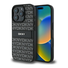 DKNY Texture Pattern Tonal Stripe iPhone 16 Pro Max hátlap tok, fekete DKHCP16XPRTHSLK tok és táska