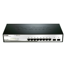 DLINK D-LINK Switch 8x1000Mbps + 2xGigabit SFP Menedzselhető Rackes, DGS-1210-10 (DGS-1210-10) - Ethernet Switch hub és switch