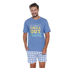 DN Nightwear Chill out II férfi pizsama, kék XL férfi pizsama