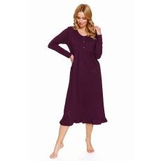 DN Nightwear Debie hosszú hálóing, bordó S